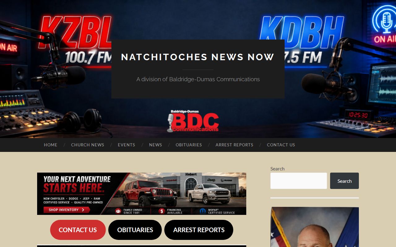 Natchitoches News Now multi-day Natchitoches Police arrest report